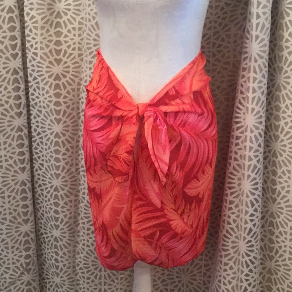 🆕 Jantzen Tropical Sarong Scarf 🌺🏝🪸🦩🪷